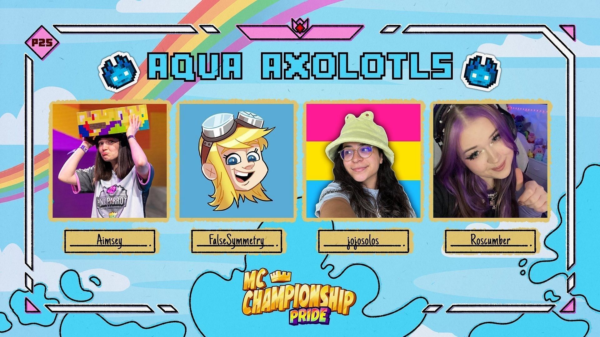 Aqua Axolotls has one winner from this year's MCC Color the World (Image via X/MCChampionship)